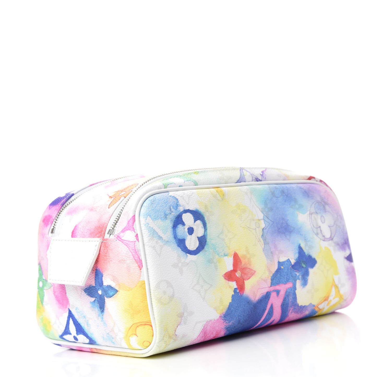 Monogram Watercolor Dopp Kit Toilet Pouch Multicolor
