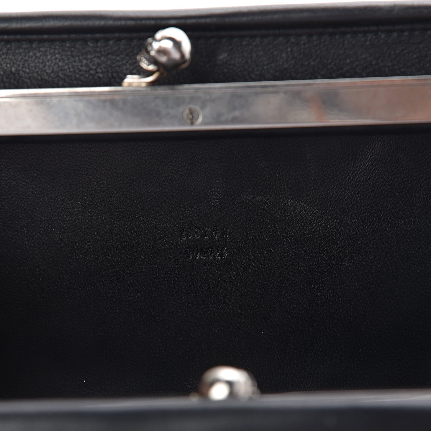 Alexander McQueen Nappa Skull Box Clutch Black 6 of 8