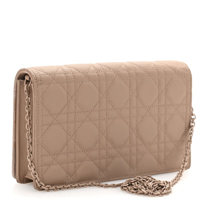 Christian Dior Ultra Matte Calfskin Cannage Lady Dior Clutch Fard 4 of 13