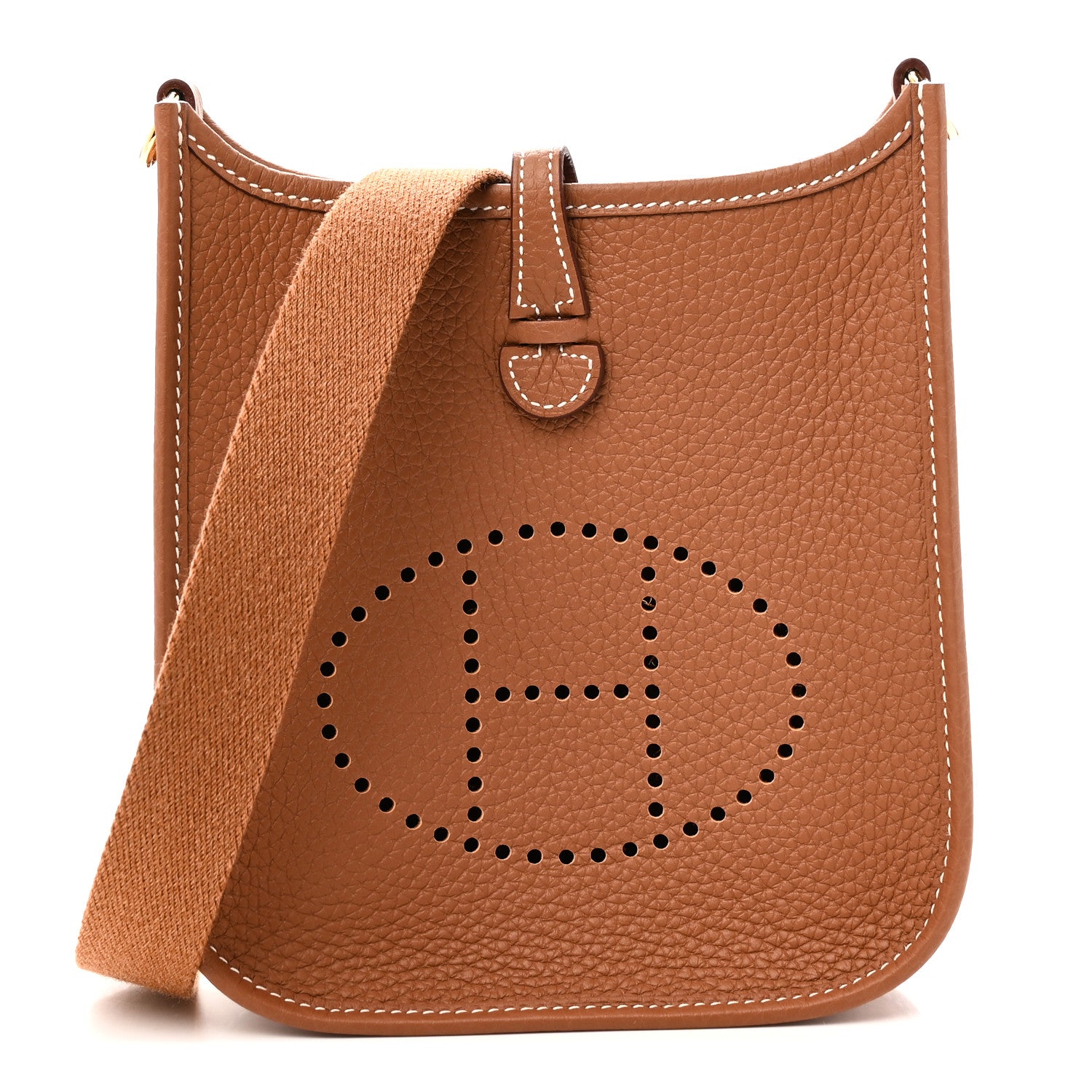 Hermes Taurillon Clemence Evelyne TPM Gold 1 of 11