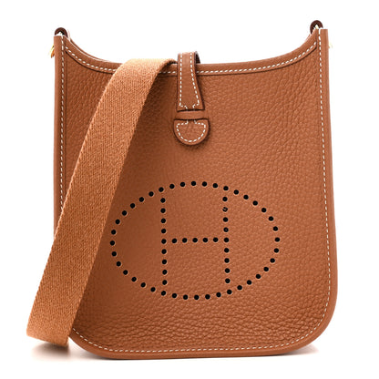 Hermes Taurillon Clemence Evelyne TPM Gold 1 of 11