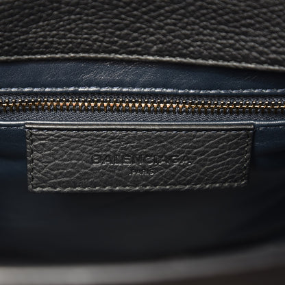 Balenciaga Grained Calfskin M Tube Round Tote Black 7 of 10