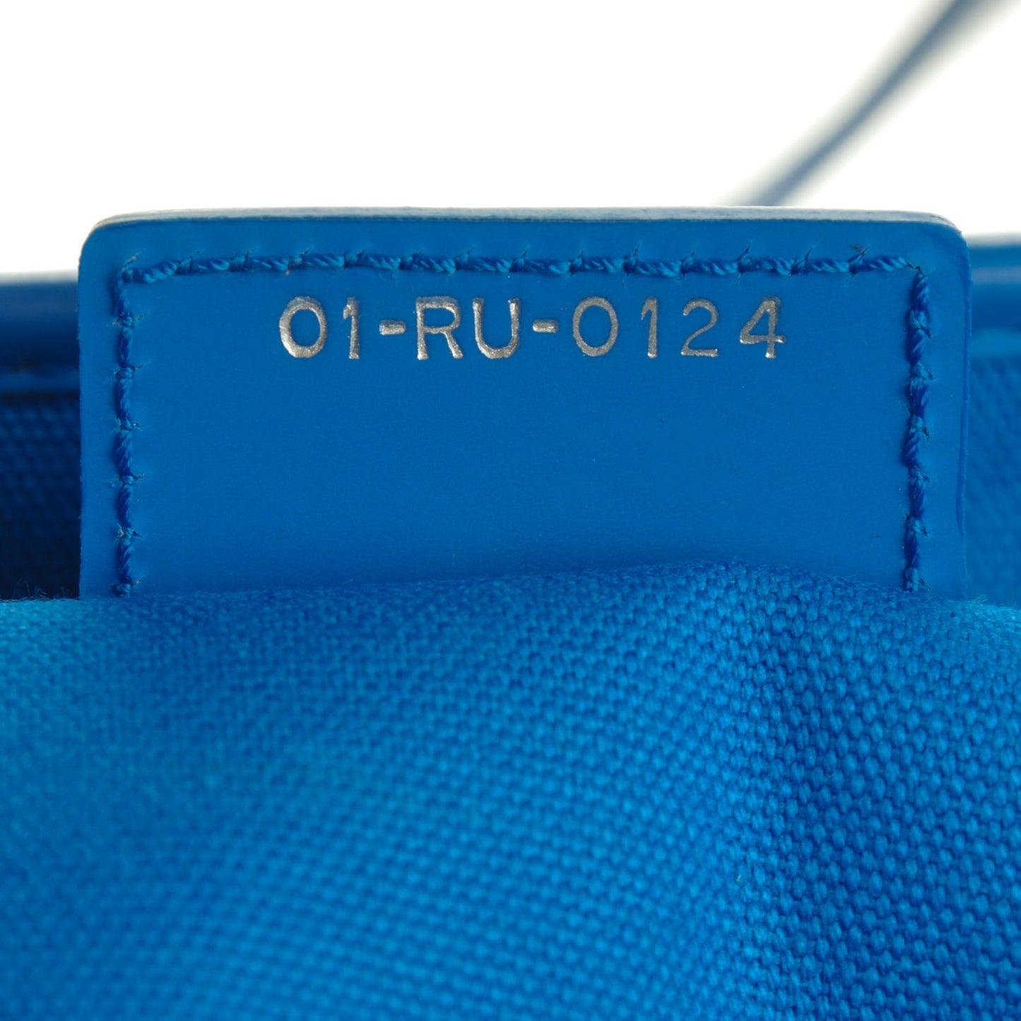 Coated Canvas Cannage Panarea Shopping Tote Blue