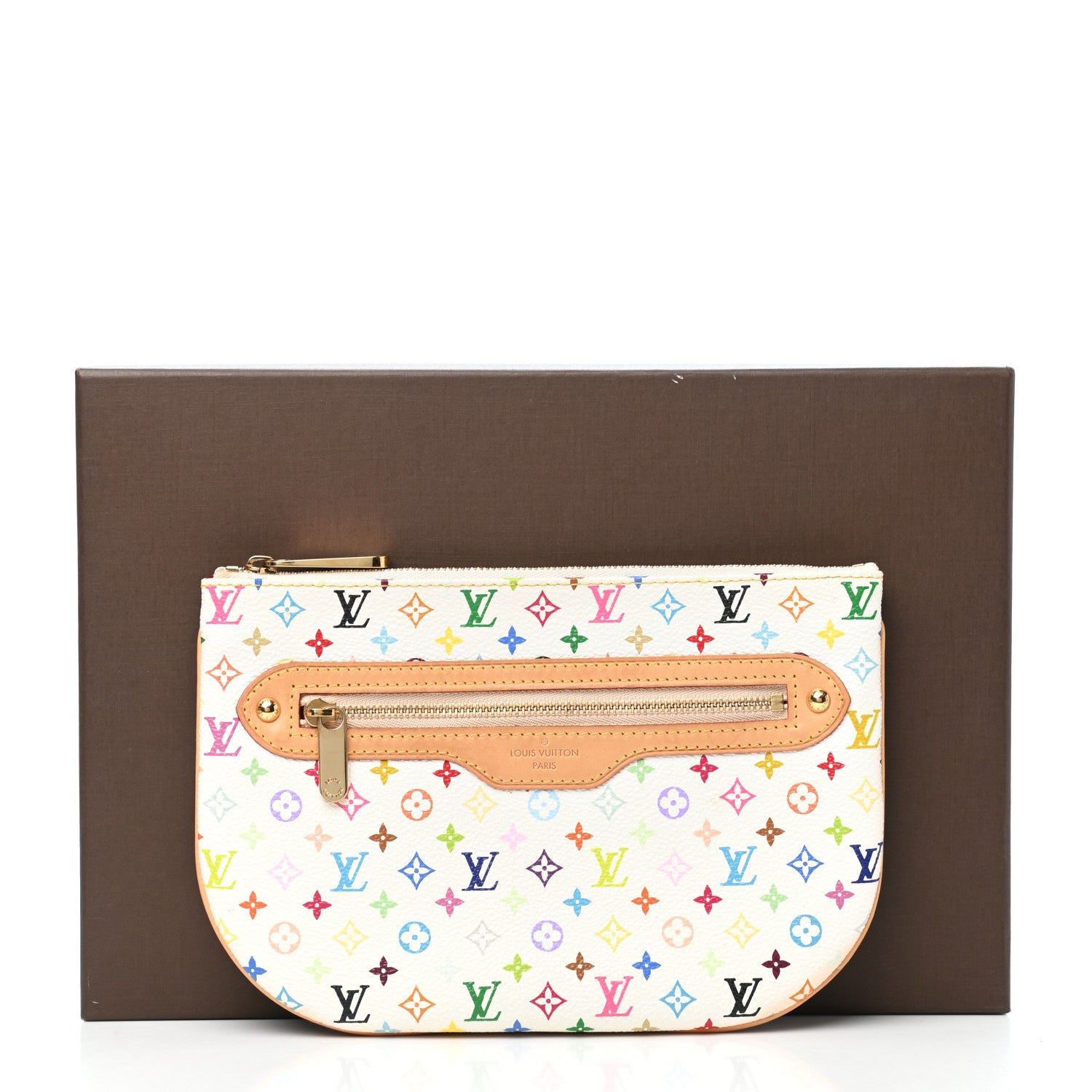 Louis Vuitton Monogram Multicolor Pochette Plate GM White 7 of 7