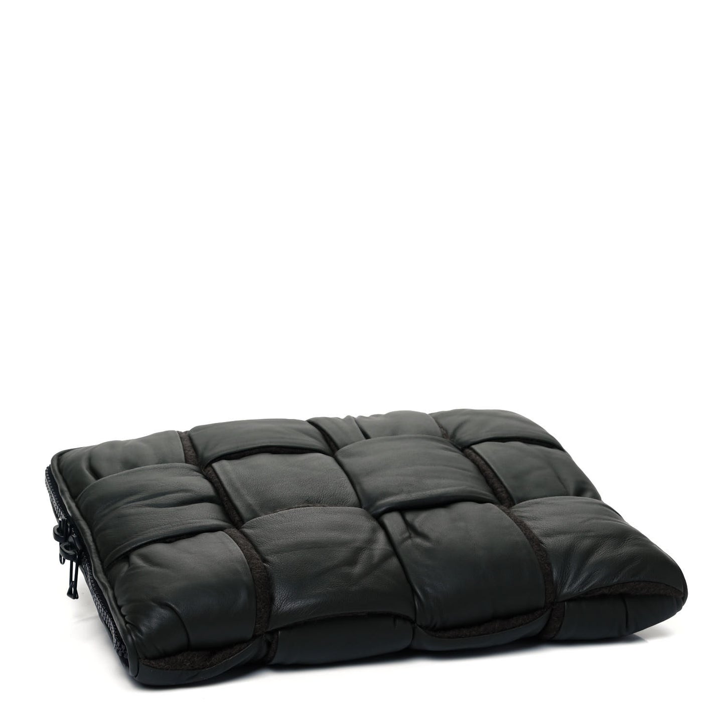 Calfskin Maxi Intrecciato Puffy Laptop Pouch Camping