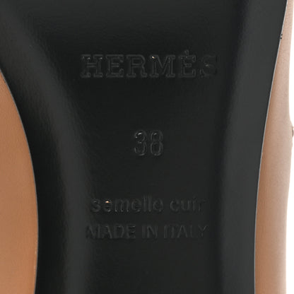 Hermes Calfskin Kiara 40 Pumps 38 Naturel Clair 6 of 9