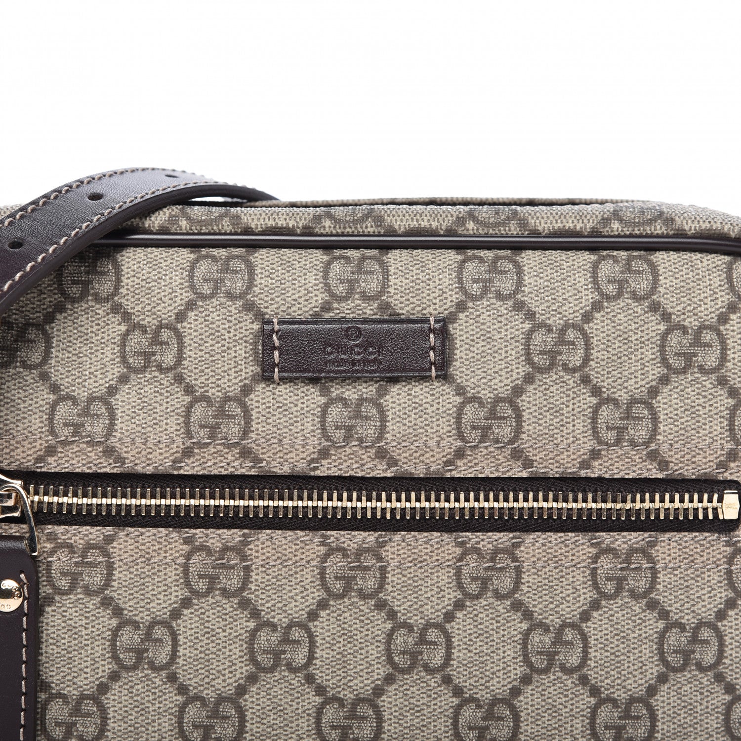 Gucci GG Plus Monogram Small Shoulder Bag Dark Brown 10 of 10