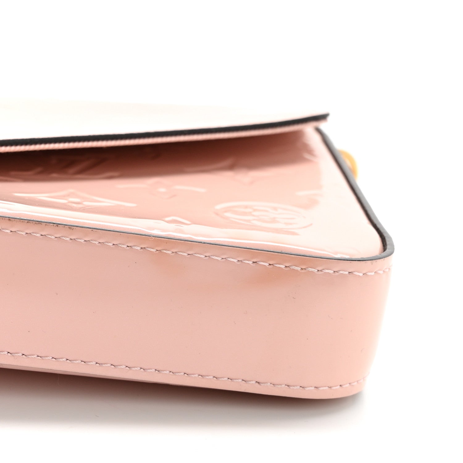 Louis Vuitton Vernis Felicie Chain Wallet Rose Ballerine 16 of 16