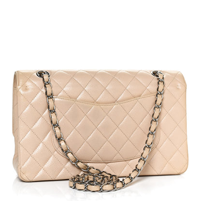 Chanel Caviar Quilted Medium Double Flap Beige 3 of 10