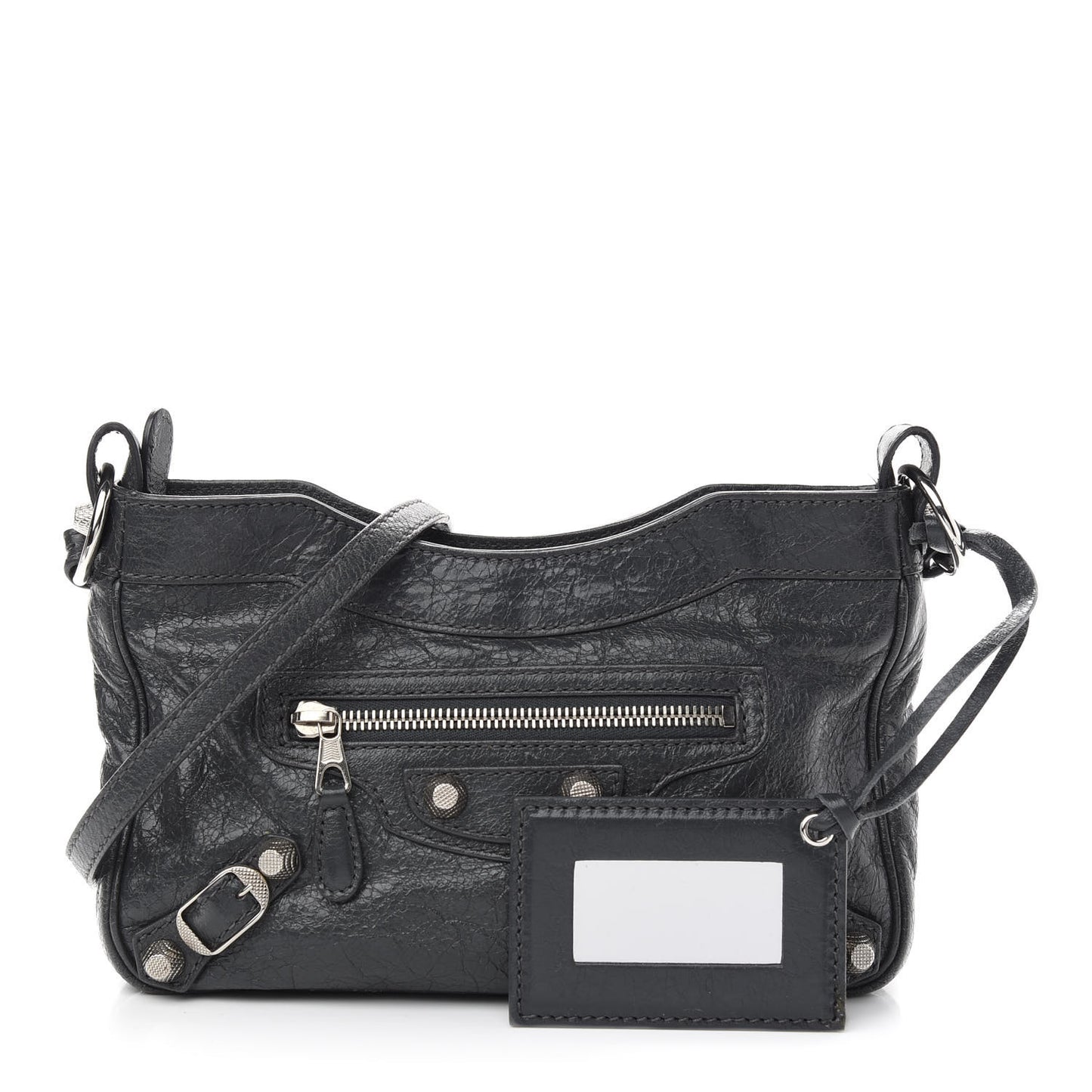 Agneau Giant 12 Silver Hardware Hip Gris Fossile