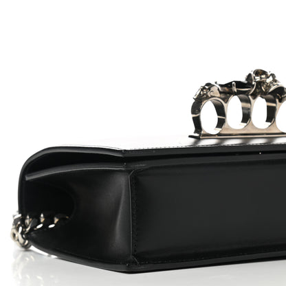 Alexander McQueen Calfskin Knuckle Shoulder Bag Black 9 of 10