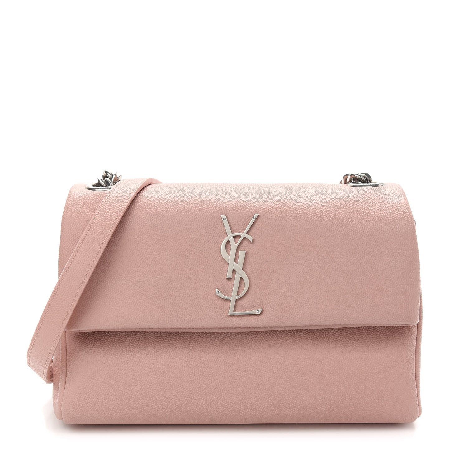 Grain De Poudre Small West Hollywood Monogram Fold-Over Bag Pale Blush