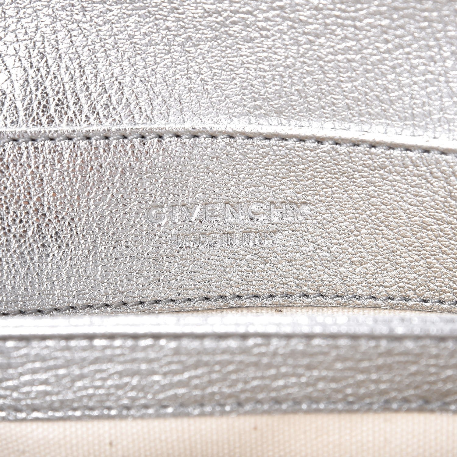 Givenchy Calfskin Duetto Crossbody Bag Silver 6 of 8