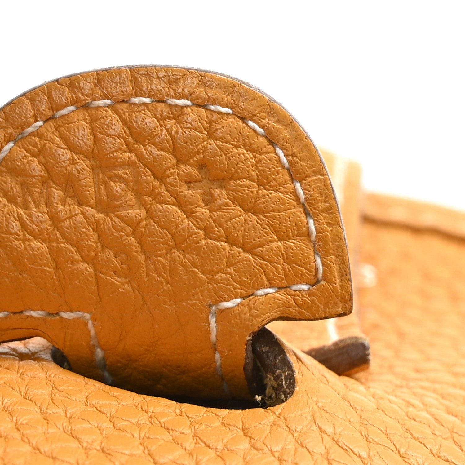 Hermes Taurillon Clemence Amazone Evelyne III PM Moutarde Taupe 5 of 10
