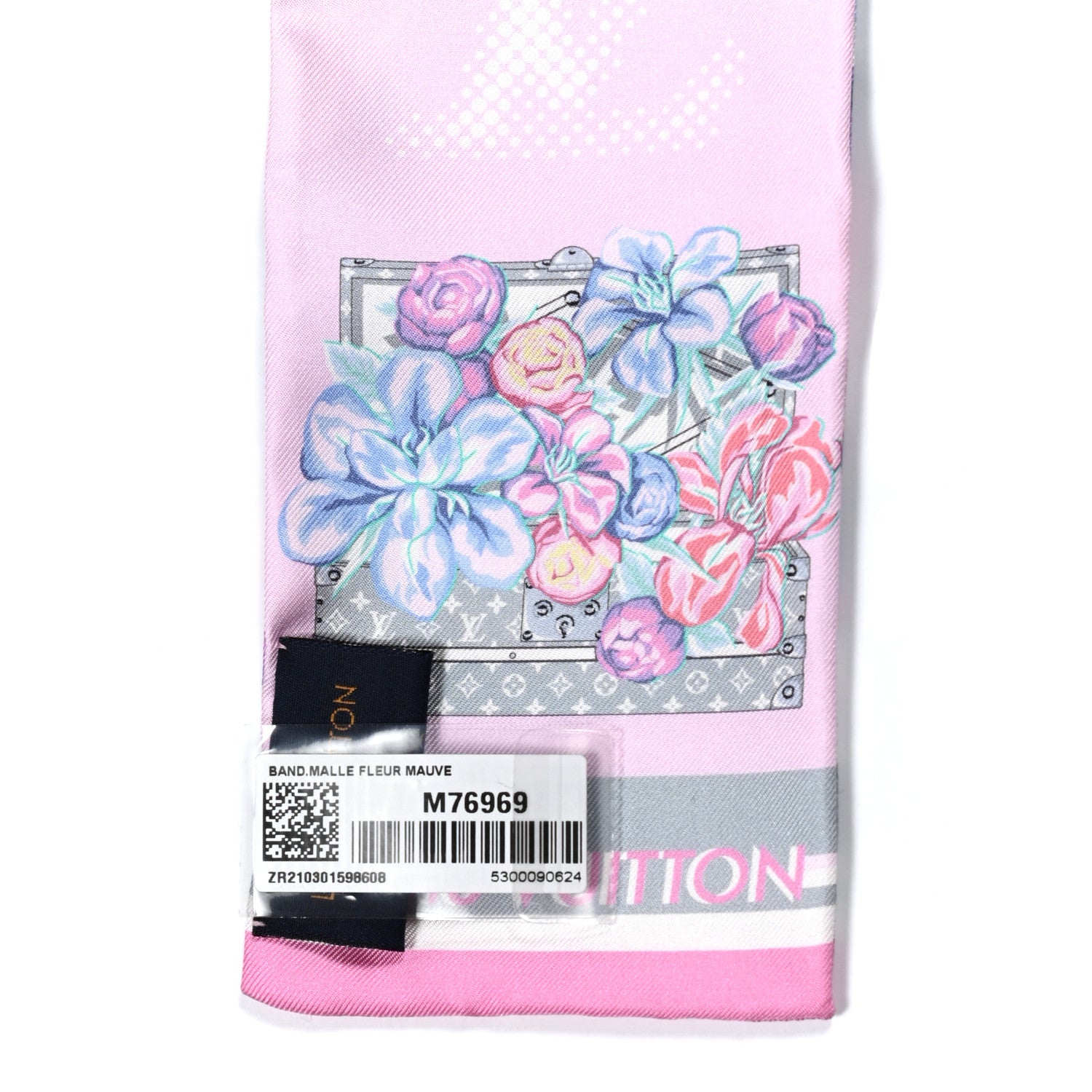 Louis Vuitton Silk Monogram Malle Fleurs Bandeau Mauve 3 of 3