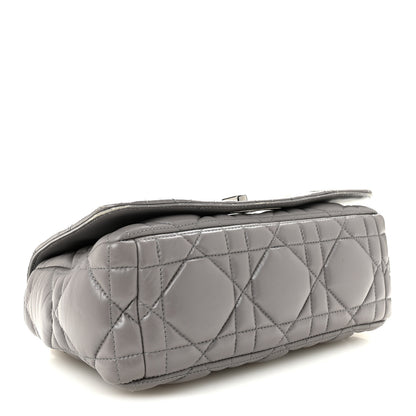 Christian Dior Calfskin Macrocannage Medium Caro Bag Iron Grey 4 of 10