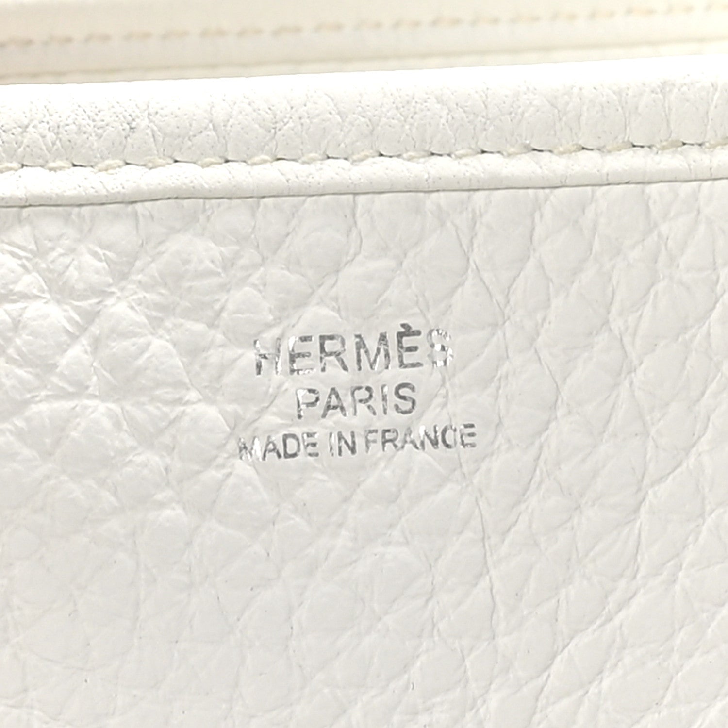 Hermes Taurillon Clemence Amazone Evelyne II PM White White 6 of 10