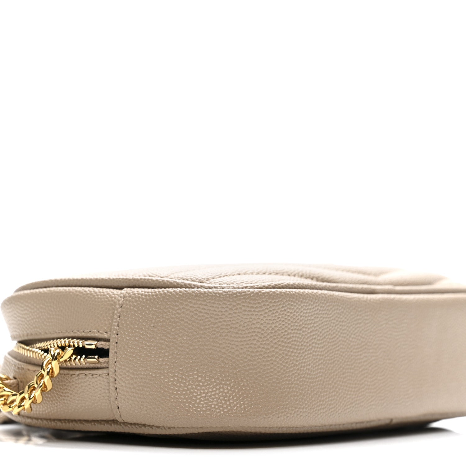 Saint Laurent Grain De Poudre Matelasse Monogram Mini Lou Camera Bag Dark Beige 9 of 11