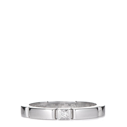 Cartier 18K White Gold Diamond 2.5mm Maillon Panthere Wedding Band Ring 50 5.25 1 of 7