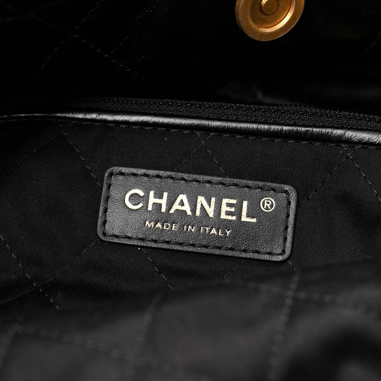 Chanel Shiny Calfskin Quilted Chanel 22 Black 7 of 11