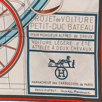 Hermes Silk Printed Petit Duc Scarf 90 3 of 3