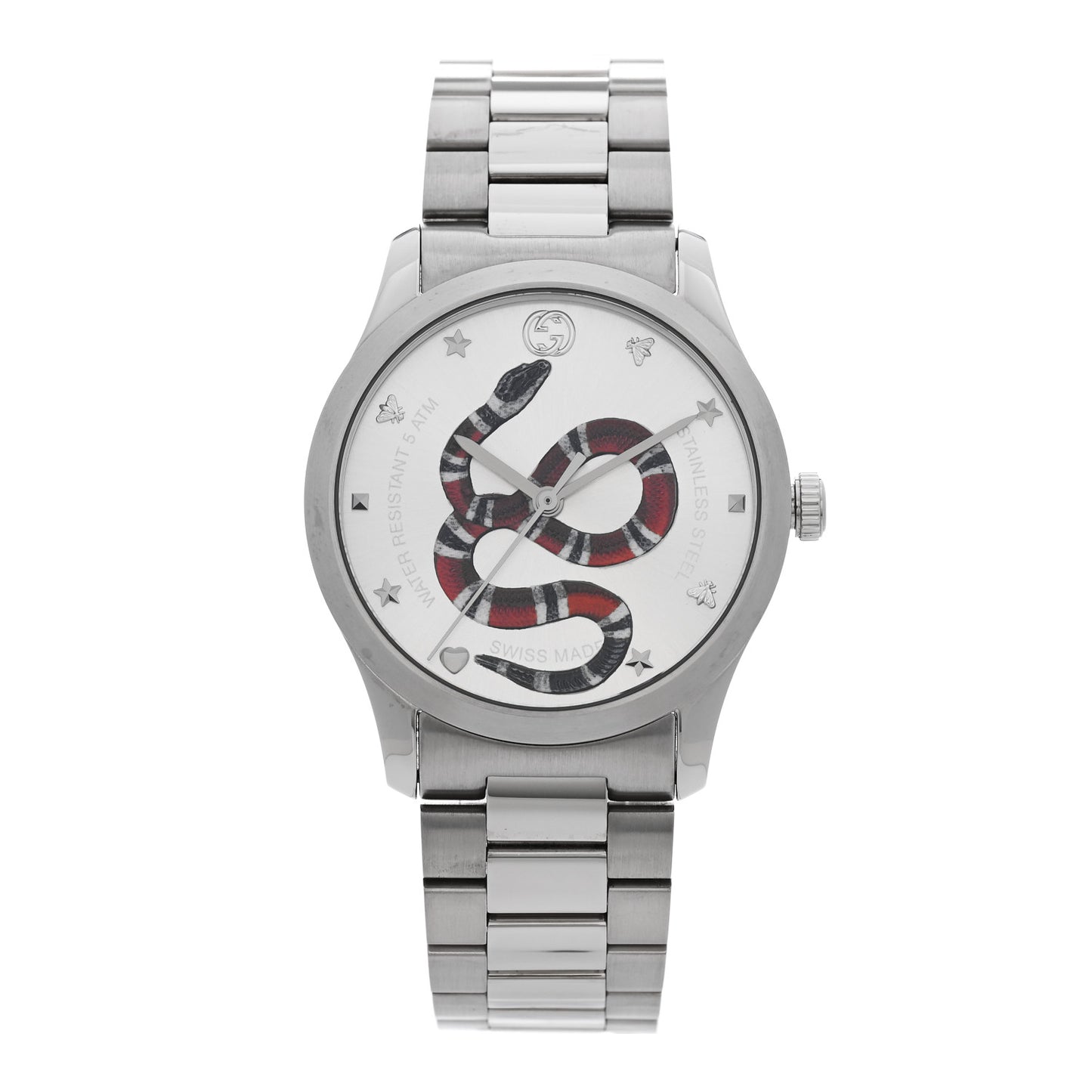 Stainless Steel 38mm G-Timeless Snake Quartz Watch