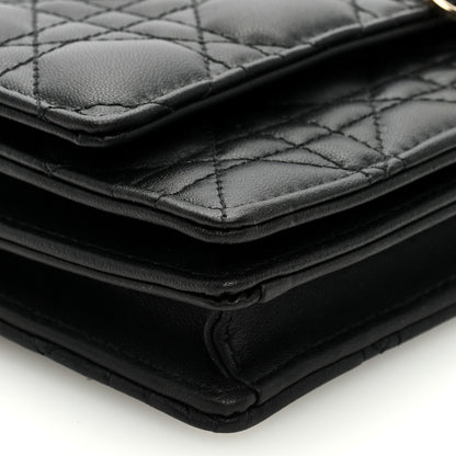 Christian Dior Lambskin Cannage Mini My Dior Bag Black 7 of 8