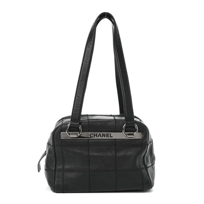 Chanel Caviar Square Stitched Bowler Black 1 of 9