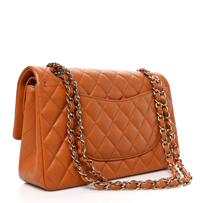 Chanel Caviar Quilted Medium Double Flap Light Brown 3 of 9