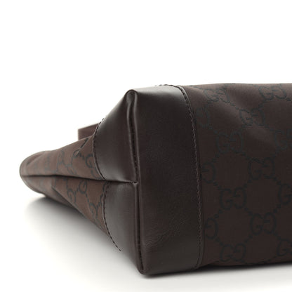 Gucci Nylon Monogram Calfskin Large Tote Bag Brown 7 of 8