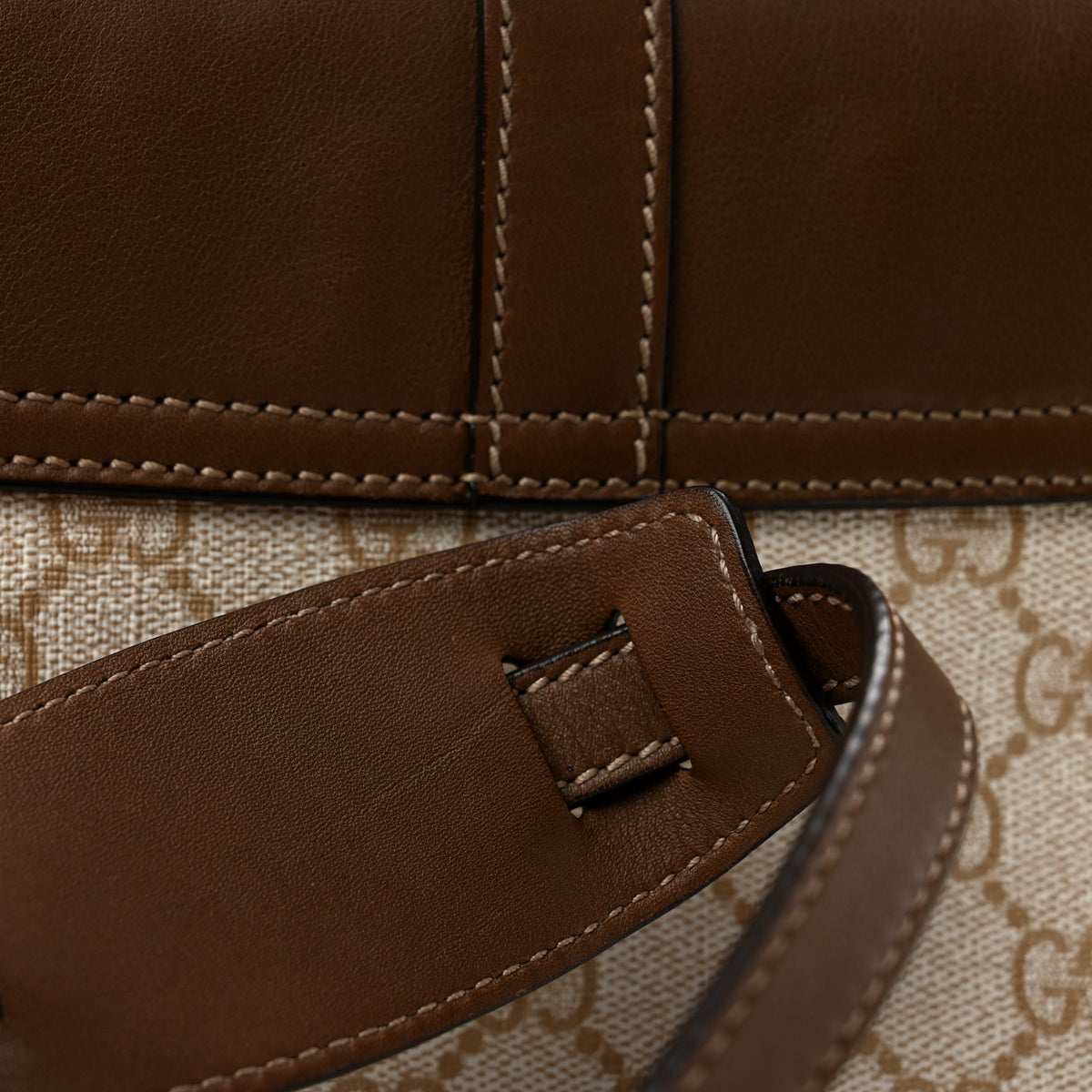 GG Supreme Monogram Small Nice Messenger Bag Brown