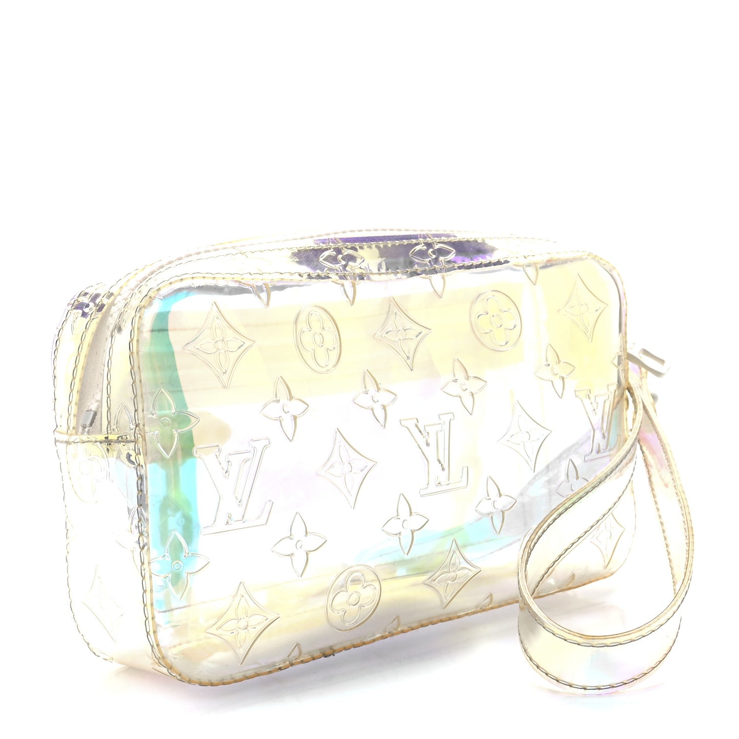 PVC Monogram Pochette Volga Iridescent Prism