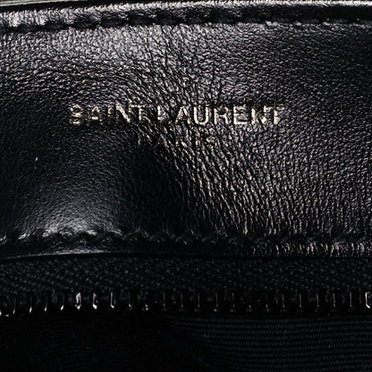 Saint Laurent Calfskin Y Quilted Monogram Toy Loulou Crossbody Bag Black 6 of 9