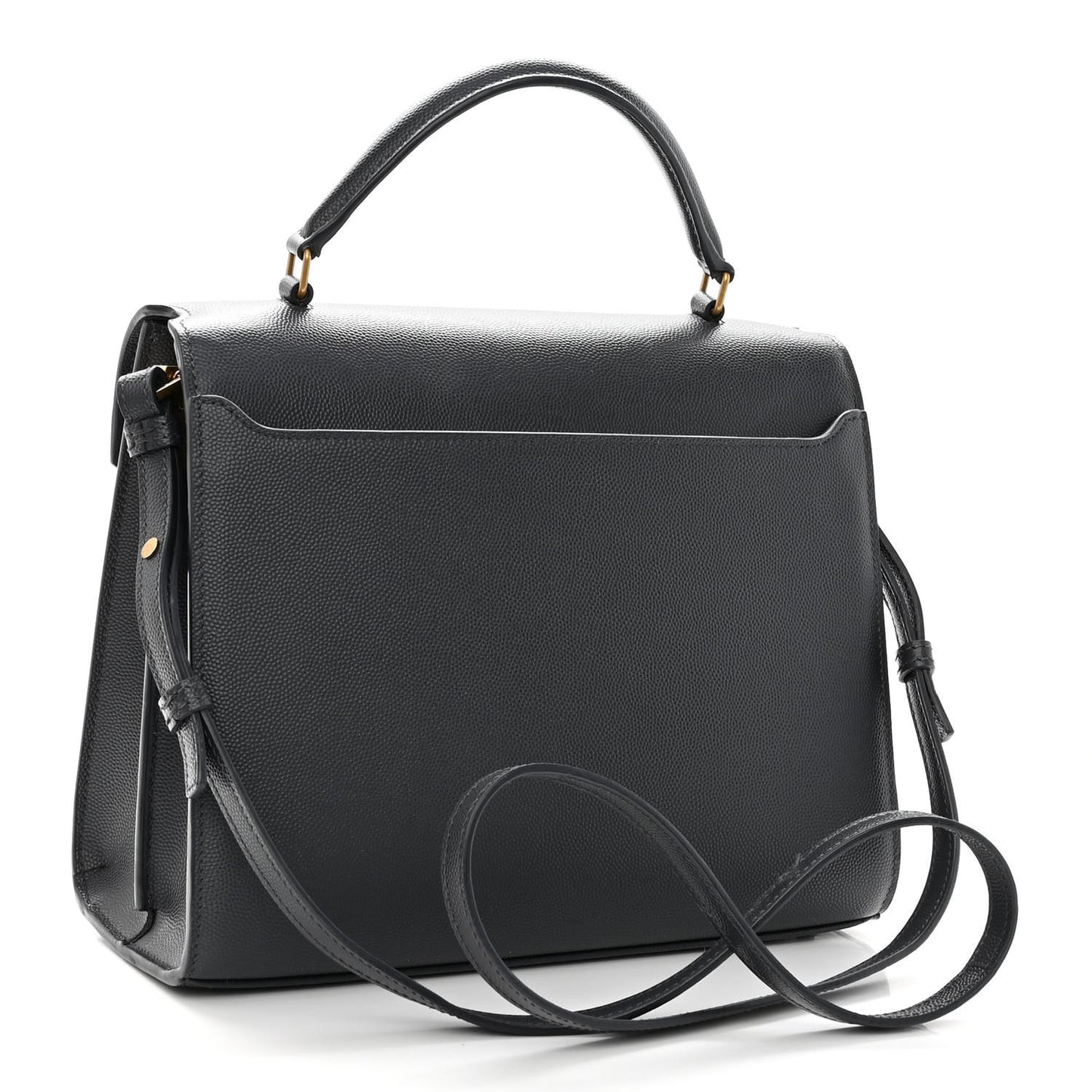 Grain de Poudre Medium Classic Monogram Cassandra Top Handle Dark Smog