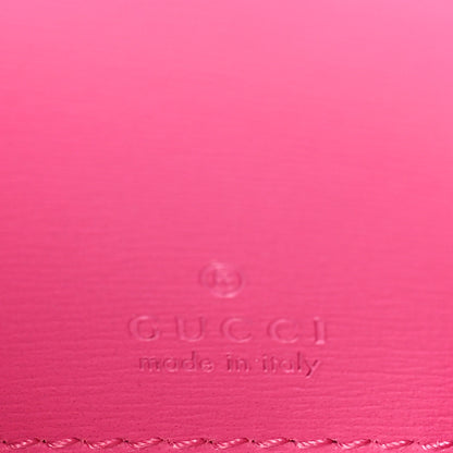 Gucci GG Monogram Scratch Lux Calfskin Luce Mini Card Case Wallet Blossom Rose Dark Blossom 6 of 9