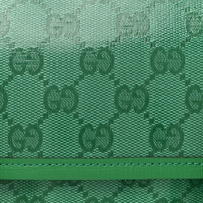 Gucci Monogram GG Childrens Messenger Bag Green 8 of 10