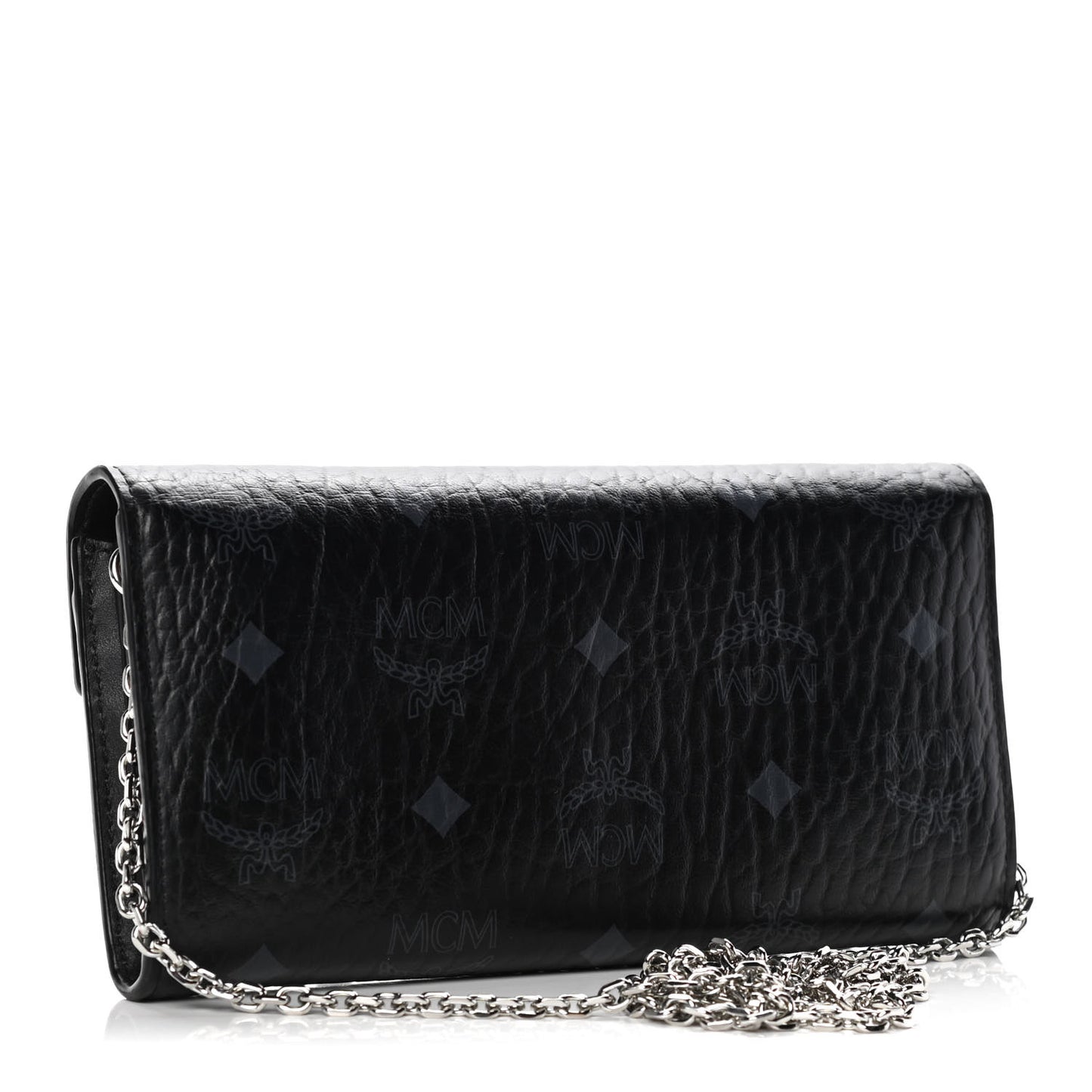 Visetos Large Patricia Wallet On Chain Black