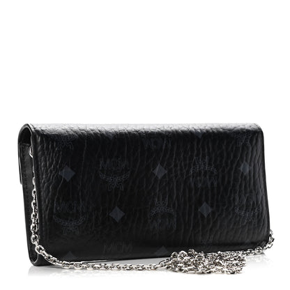 MCM Visetos Large Patricia Wallet On Chain Black 3 of 7