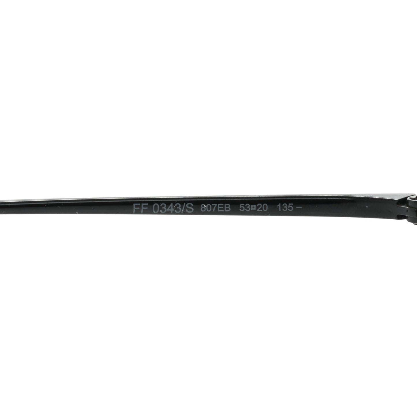 Metal F is Fendi Printed Run Away Round Frame Sunglasses FF 0343/S Black