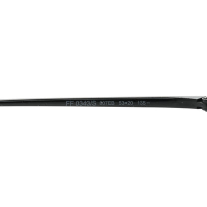 Fendi Metal F is Fendi Printed Run Away Round Frame Sunglasses FF 0343/S Black 7 of 7