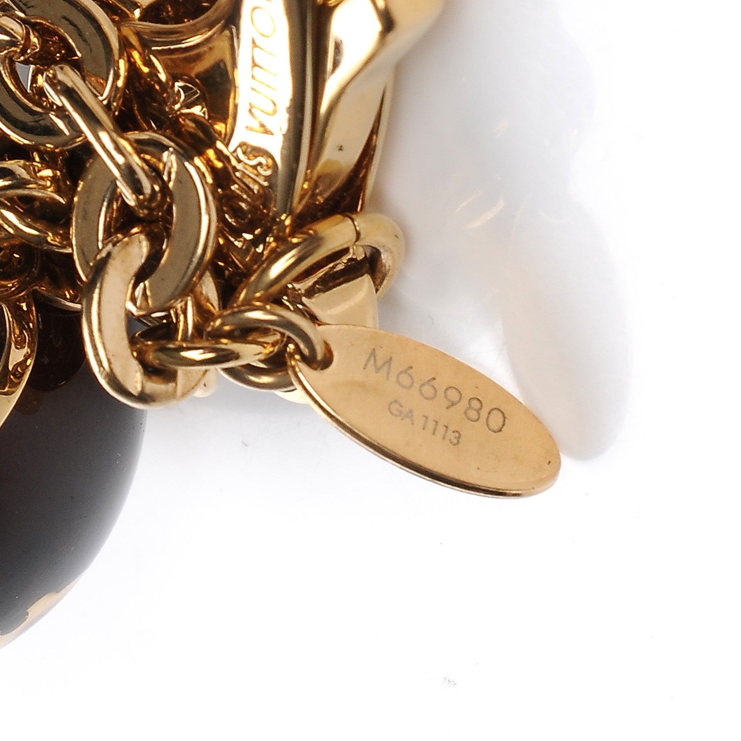 Louis Vuitton Fleur Ball Bag Charm Brown 3 of 4