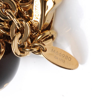 Louis Vuitton Fleur Ball Bag Charm Brown 3 of 4