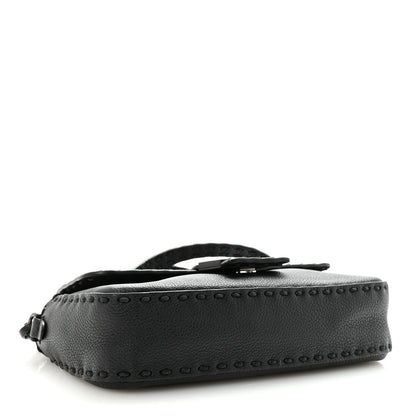 Fendi Cuoio Romano Selleria Baguette Black 4 of 9