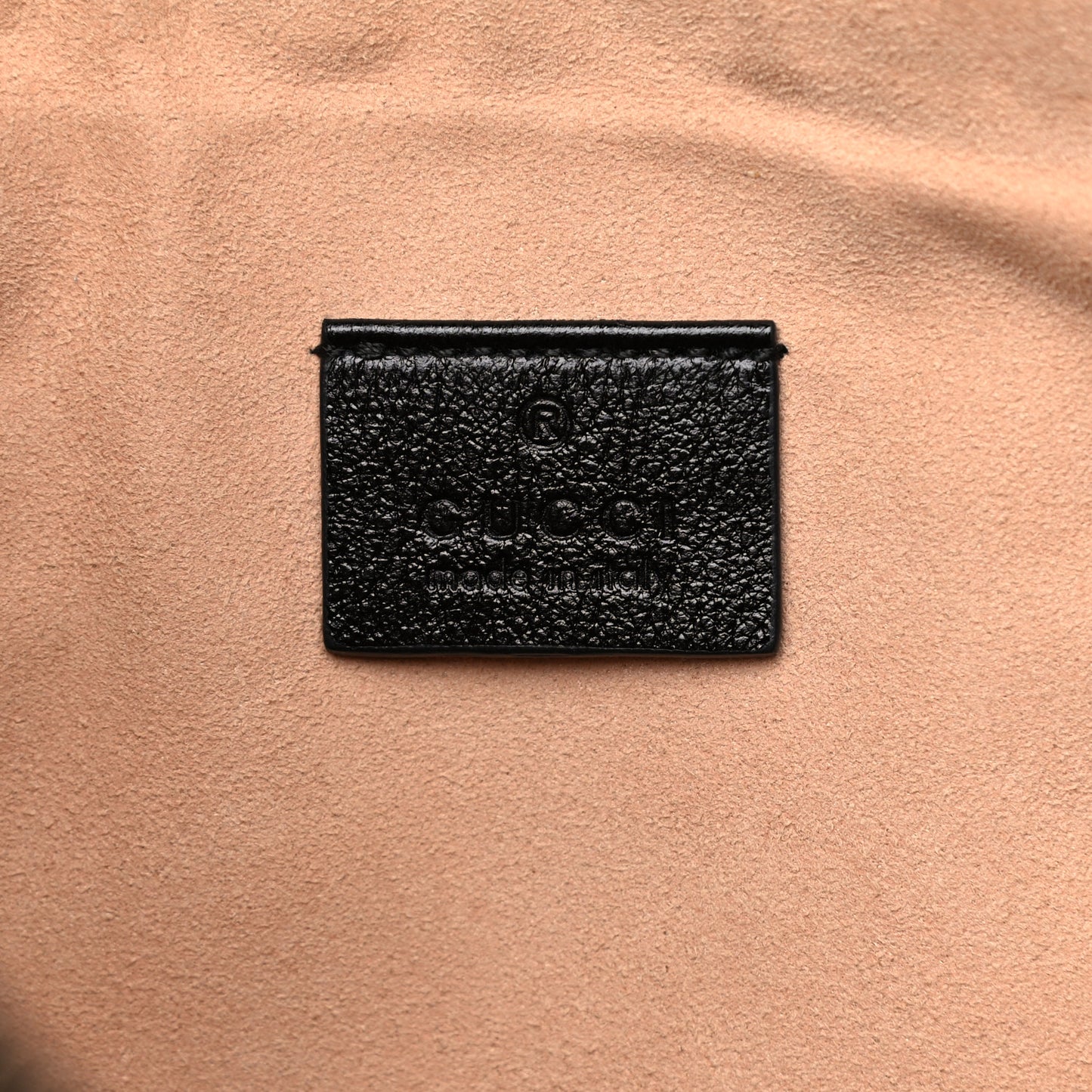 Azalea Calfskin Matelasse Heart GG Marmont Zip Pouch Black