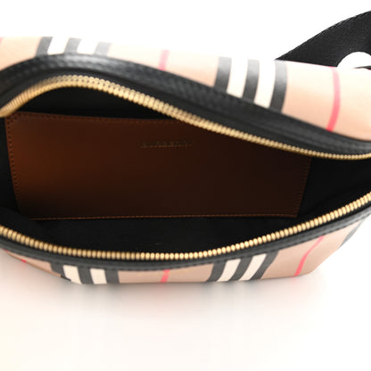 Burberry E-Canvas Icon Stripe Sonny Bum Bag Archive Beige 5 of 9