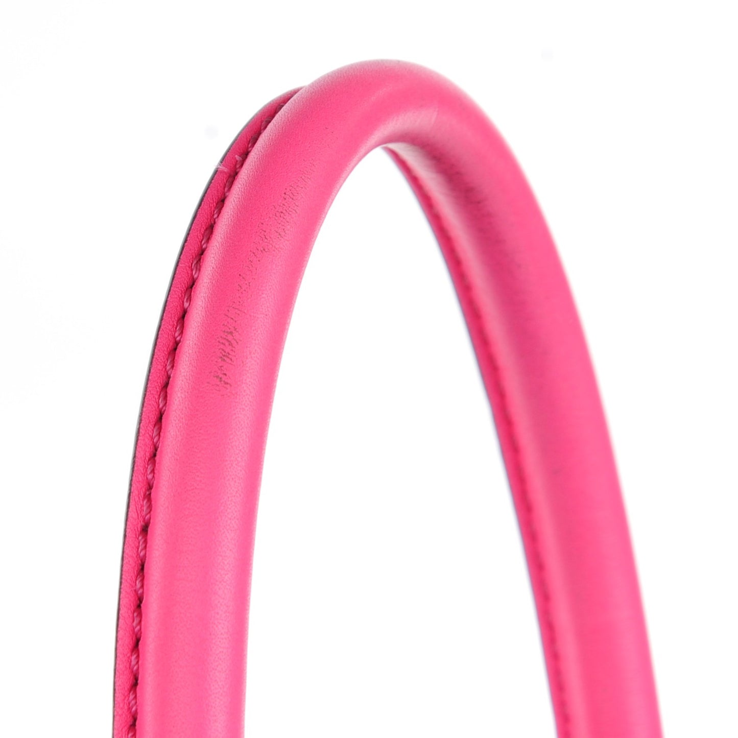 Vitello Small Rockstud Double Handle Tote Fuxia Fluo