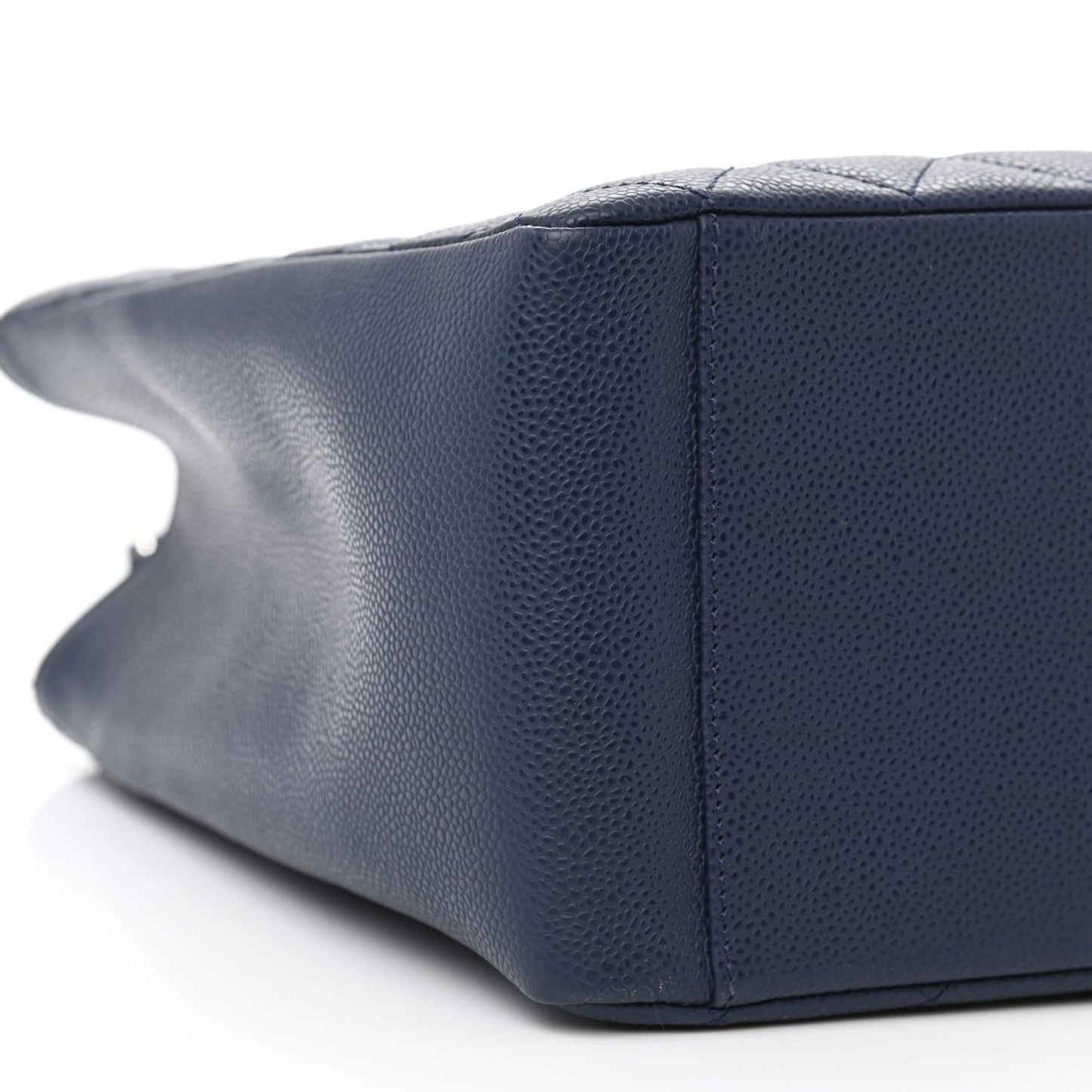 Caviar Quilted Grand Shopping Tote GST Navy Blue