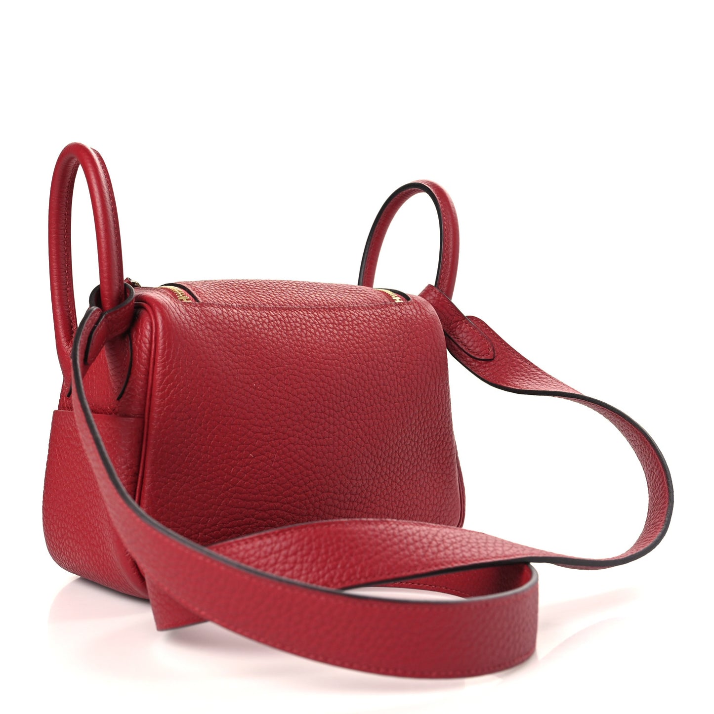 Taurillon Clemence Mini Lindy 20 Rouge Grenat