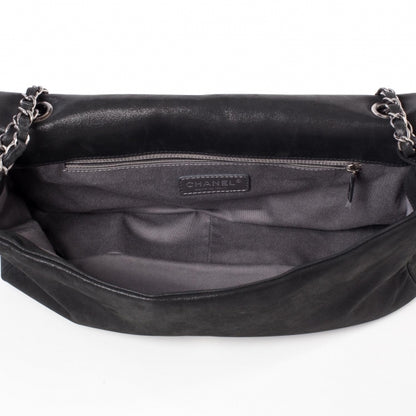 Chanel Iridescent Calfskin Glint Flap Black 9 of 10