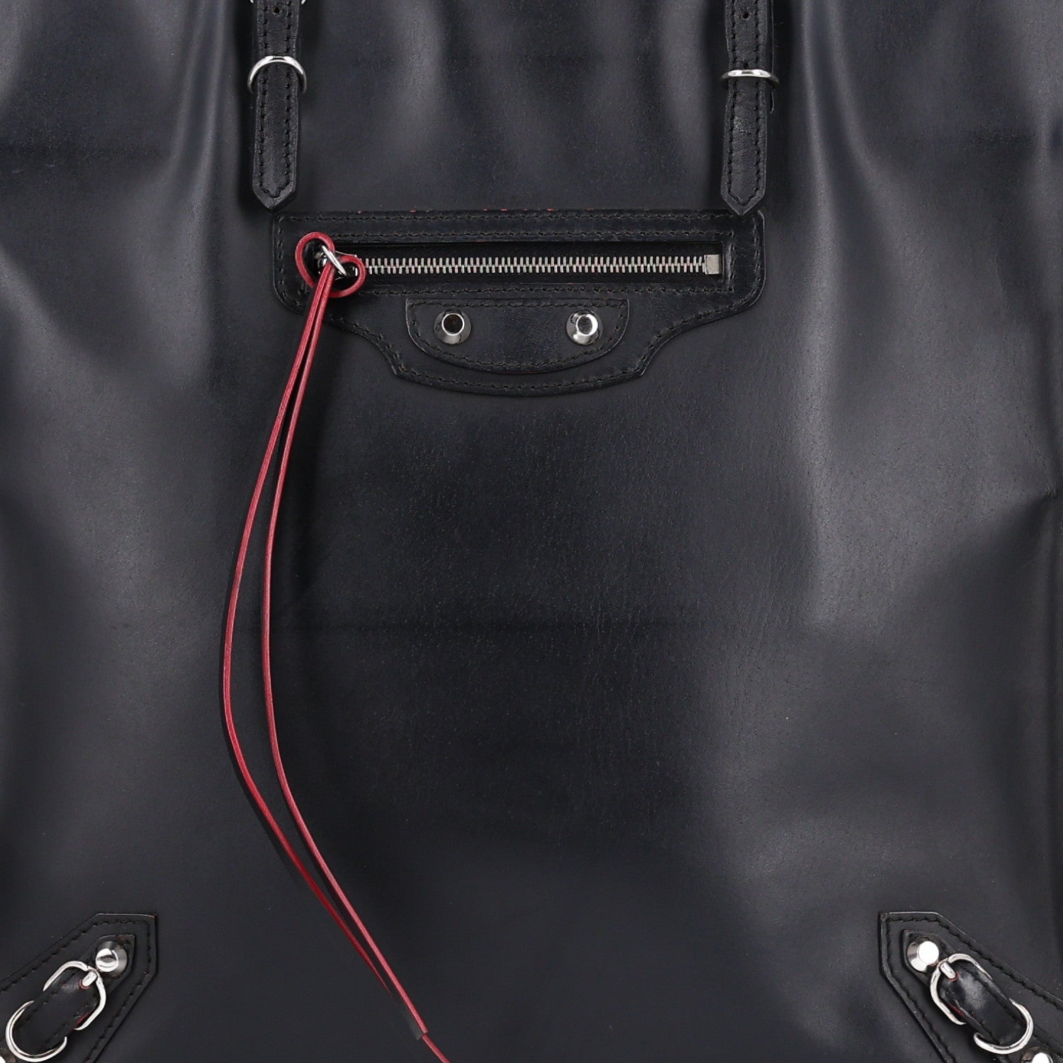 Balenciaga Veau Papier A5 Zip Around Tote Blue Rouge 8 of 10
